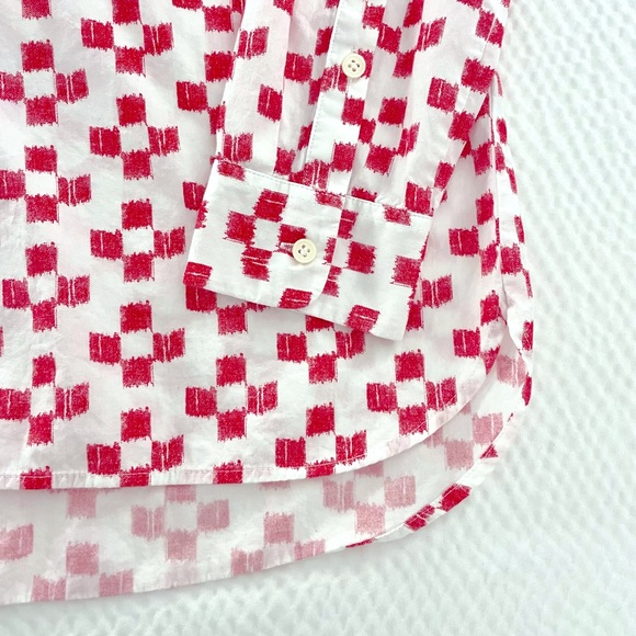 Madewell red blouse - Picture 4 of 8